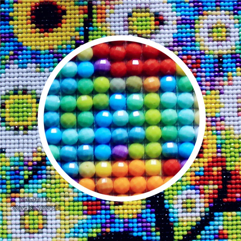 RUBOS Full DIY 5D Diamond Painting Sunset Sea Eyes Embroidery Ribbons Pictures Of Rhinestones Craft Hobbies Wall Sticker | Дом и сад