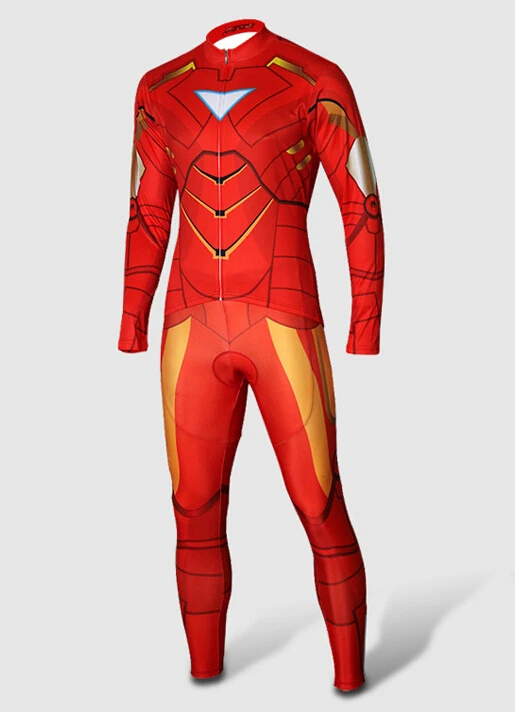 Men Red Cycling Clothes Long Jersey Pants Bib Kits Bike/Bicycle Wear Sets Spring Autumn Quick Dry | Спорт и развлечения