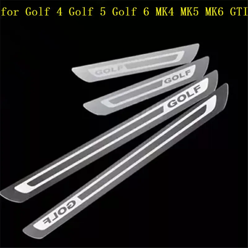 Нержавеющая сталь Накладка/порог дверь порог для Volkswagen Golf 4 Golf 5 Golf 6 MK4 MK5 MK6/Rabbitt 2009-2012