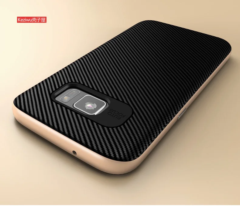 Новое поступление, фирменный высококачественный чехол GU JIANG для samsung galaxy S7 5,", силиконовый защитный чехол - Цвет: Gold
