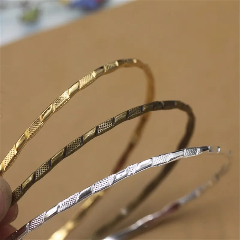 63 мм круглый браслет золотой серебряный цвет античная бронза женский cy2027|bangle