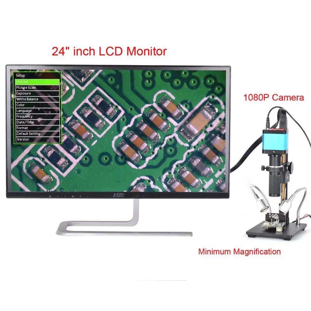 Микроскоп с камерой 14 мп 2K HDMI 1080P USB|Микроскопы| |