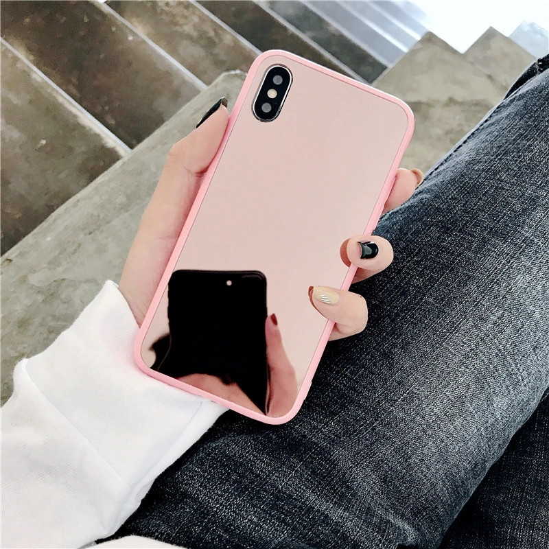 Для iPhone xs max зеркальный чехол для телефона 8/7plus зеркальная поверхность чехлы 6/6S| |