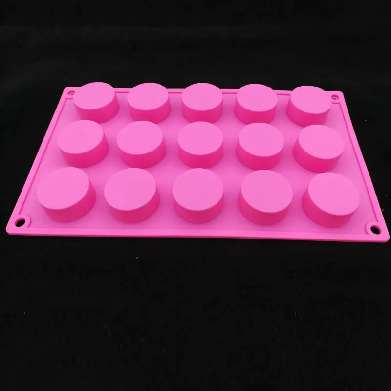 Силиконовая форма для мыла ручной работы с 15 отверстиями 3d круглые формы смолы