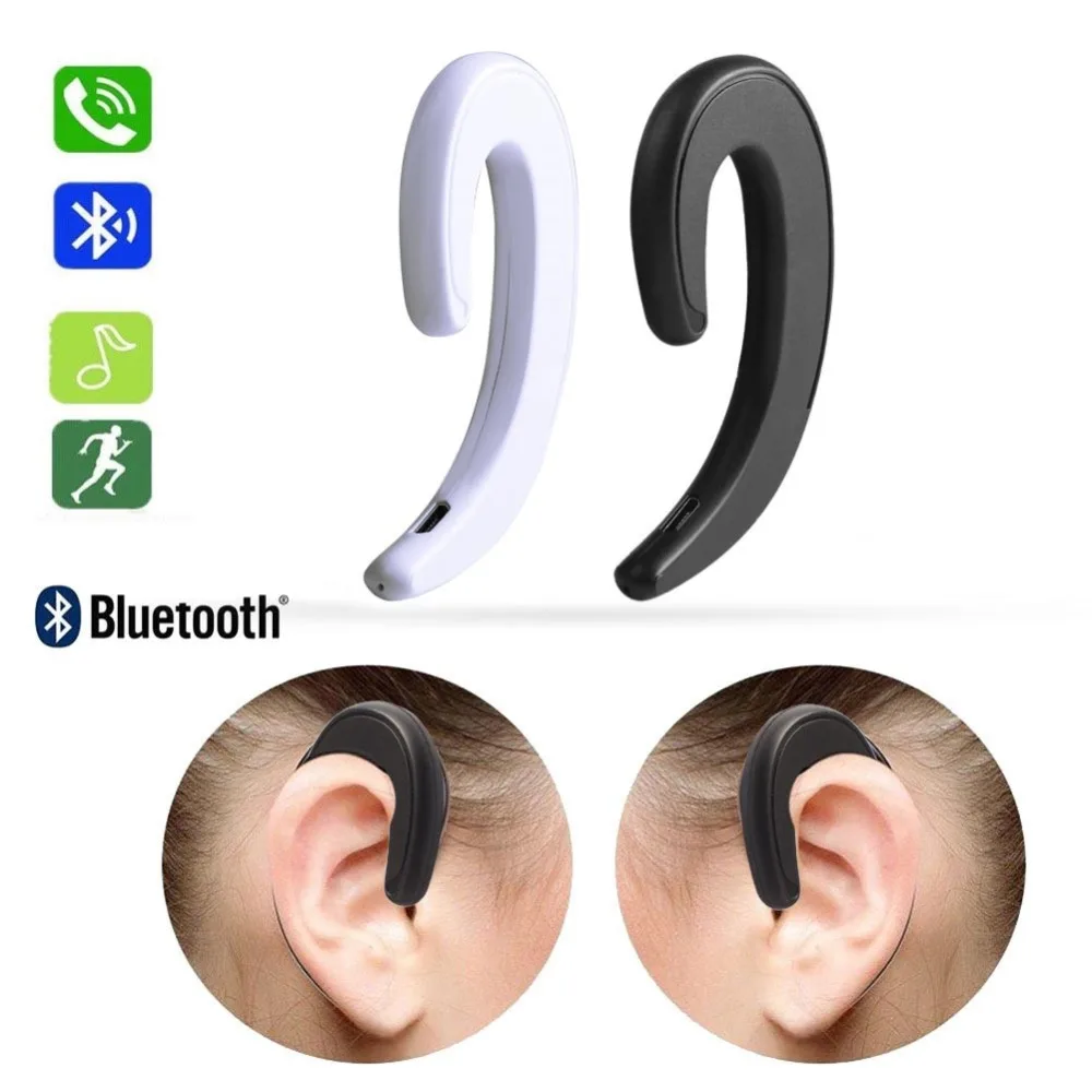 ECos ушные крючки беспроводные наушники Bluetooth костная проводимость с микрофоном