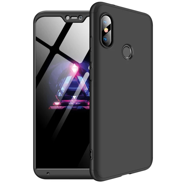 Черный Модный чехол для Xiaomi mi A2 Lite противоударный защитный жесткий матовый чехол на заднюю панель телефона для Xiaomi mi a2 mi a2 lite защитный чехол - Цвет: Черный
