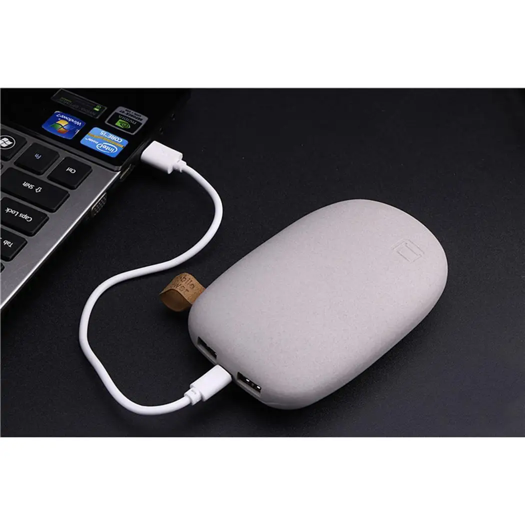 Fashion Cute Cobblestone Portable Dual USB Output Fast Charge Power powerbank Bank | Мобильные телефоны и аксессуары