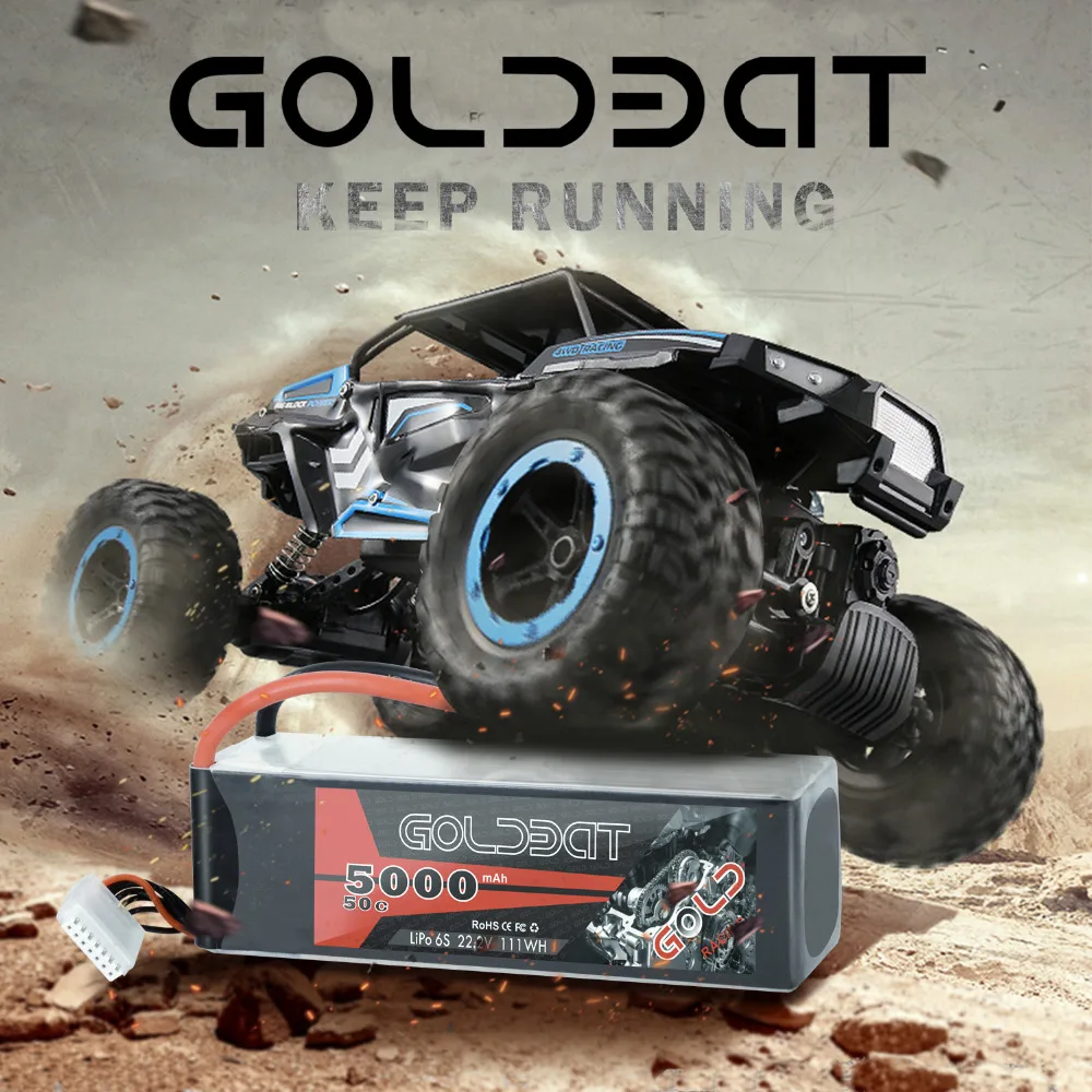 GOLDBAT 5000mAh LiPo батарея 22 2 V 6S RC для rc автомобиля lipo 50C с XT90 XT60 Heli Drone | Игрушки и хобби