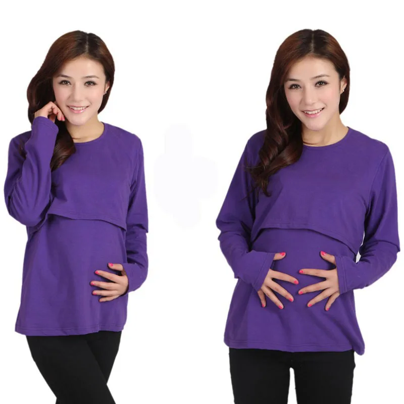 Moms Fashion Pregnancy Maternity Clothes Tops/T-shirt Breastfeeding Shirt Nursing Tops for Pregnant Women | Мать и ребенок