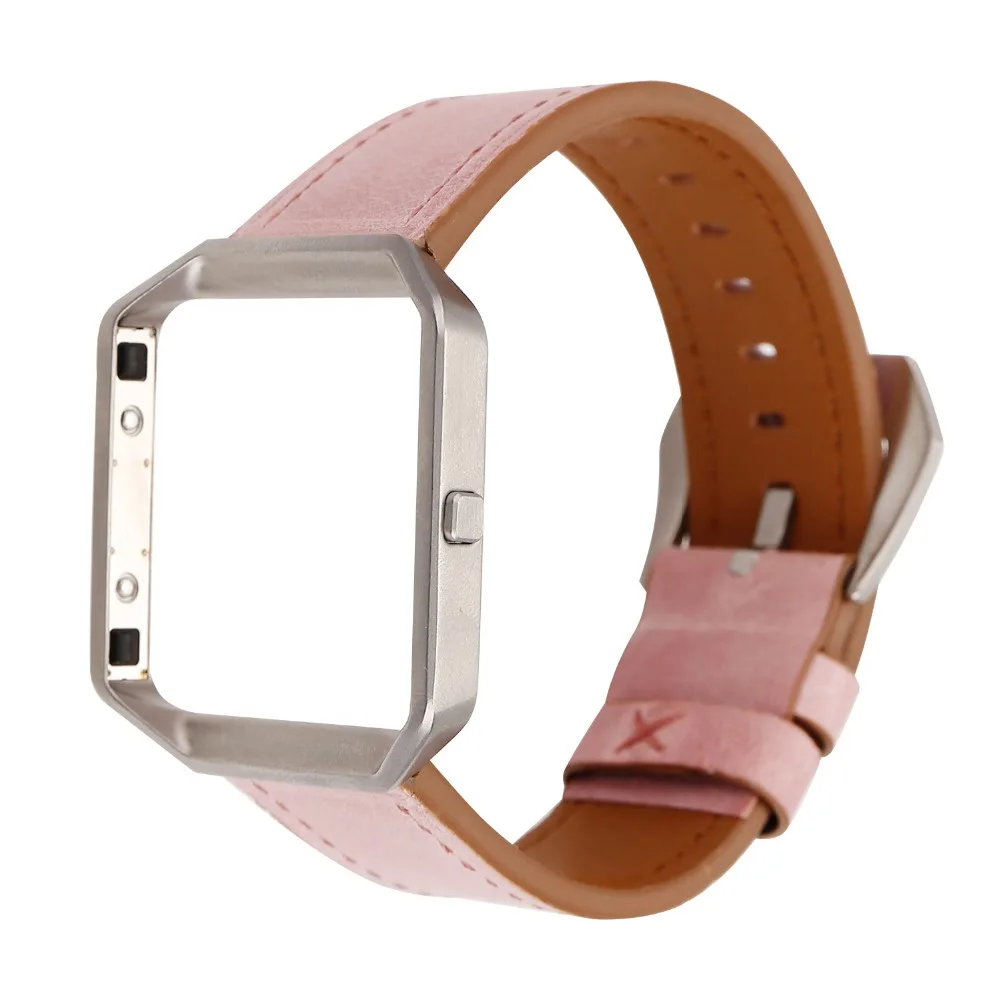 Роскошный кожаный ремешок для часов Fitbit Blaze с рамкой сменный Браслет смарт-часов |