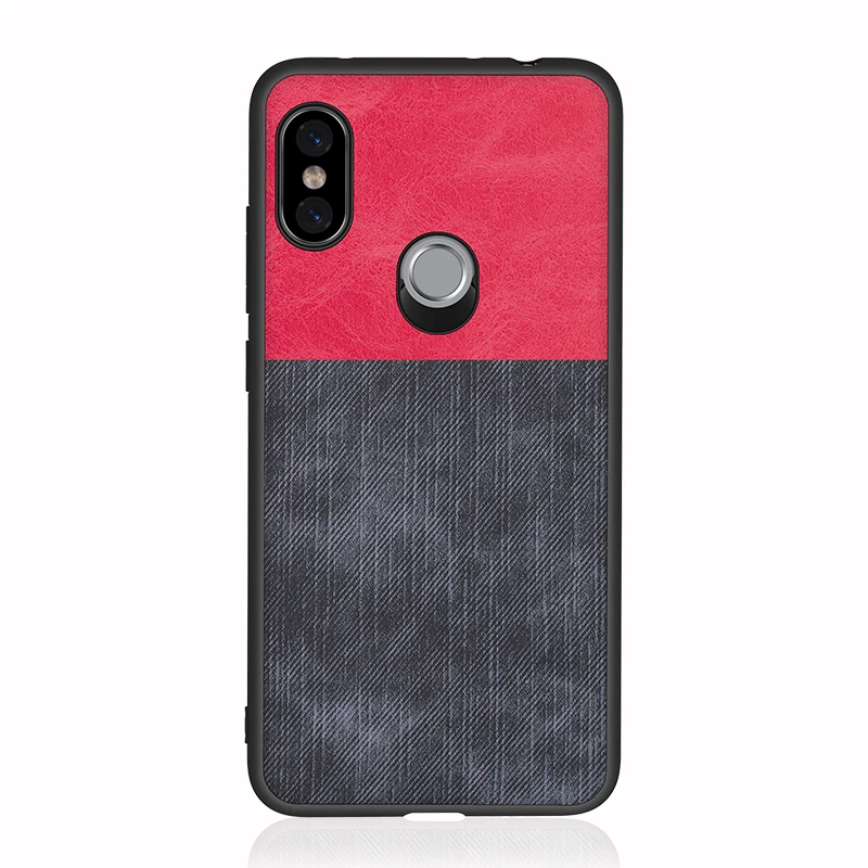 Тканевый чехол с узором для Xiaomi Redmi Note 5 6 pro 6A задняя крышка цветной блок ретро