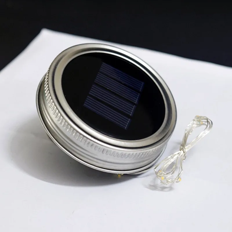 Гирлянда с 10 светодиодами 1 м на солнечной батарее|fairy light jar|solar fairysolar mason jar lids |