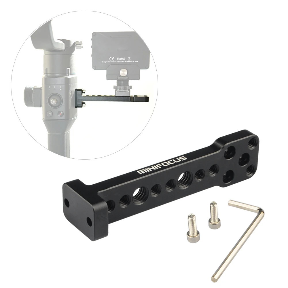 Алюминиевый сплав внешняя Монтажная пластина Кронштейн Mic Monitor Mount Arm адаптер для