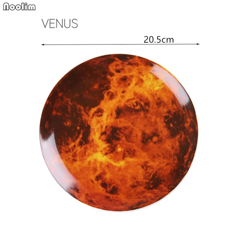 Venus Настенная декоративная тарелка скандинавские современные креативные космические орнаменты астронавт керамическая планета домашнее украшение Стены ремесла - Цвет: Venus