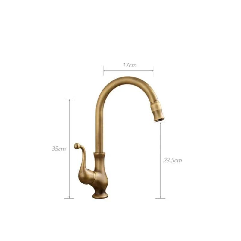 

Brass Kitchen Sink Faucet brass antique bronze hot and cold rotation kitchen sink faucet tap lavatory mixer