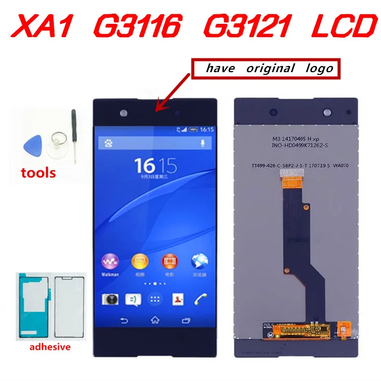 Сенсорный экран 5 0 дюйма для SONY Xperia XA1 XA 1 G3116 G3121 G3123 G3125 G3112 ЖК дисплей с