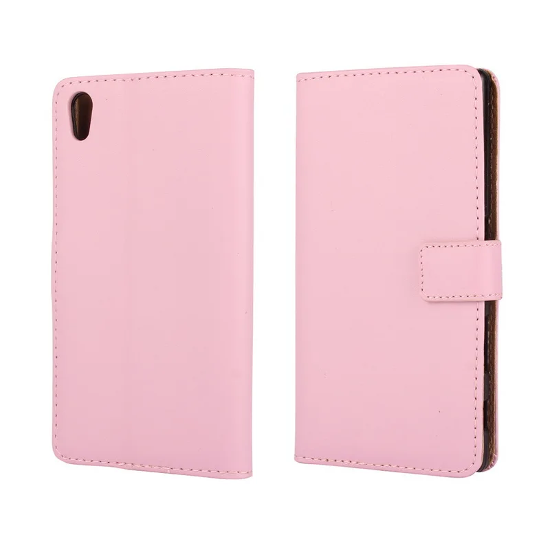Чехол кошелек из натуральной кожи для SONY Xperia Z2 Z3 Compact Z4 Z5 Premium 100|leather wallet case|case for sony