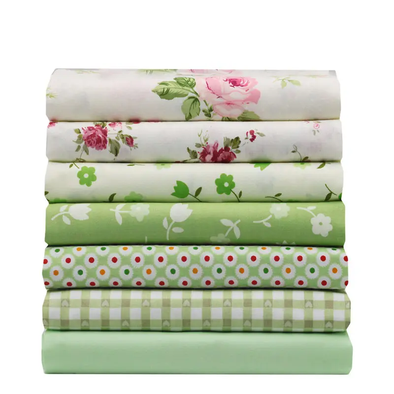 2017 Лидер продаж из хлопковой ткани в стиле пэчворк рукоделие текстиль зеленый