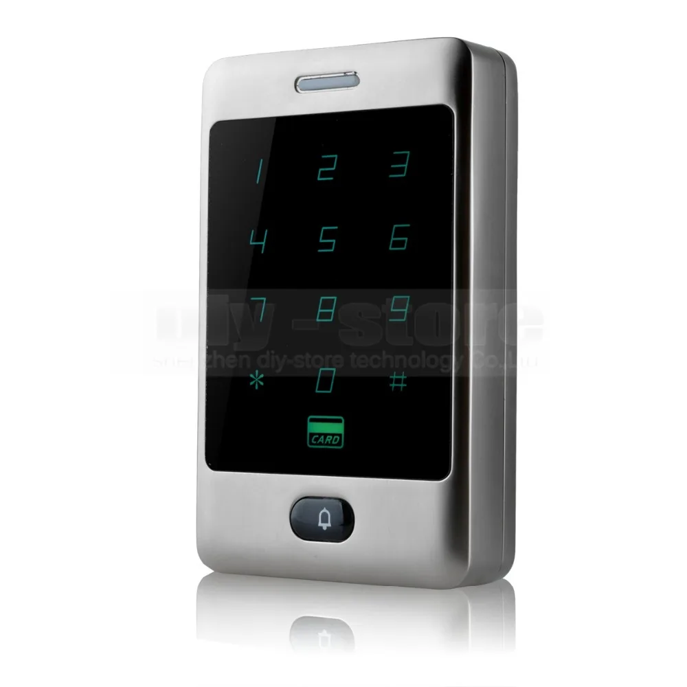 DIYSECUR Waterproof 125KHz RFID Card Reader Touch Panel Metal Case Password Keypad For Access Control System Kit | Безопасность и