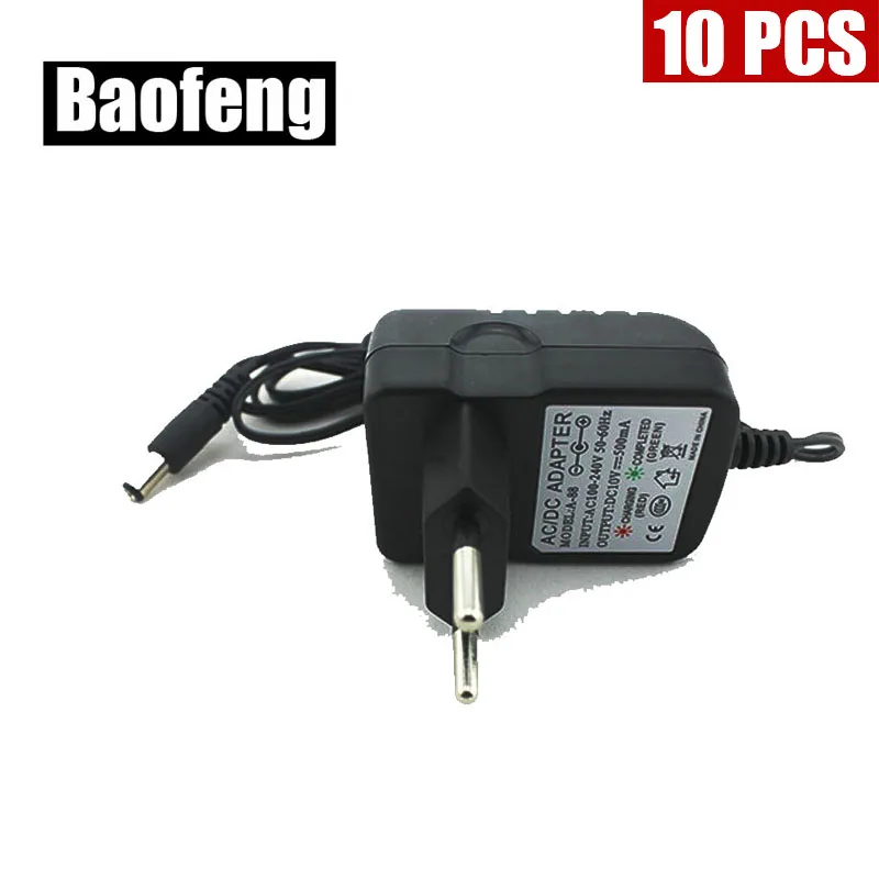

Новое оригинальное зарядное устройство 10 шт., подходит для BAOFENG UV-B5 B6 5R, двусторонняя радиосвязь с бесплатной доставкой (круглая вилка)