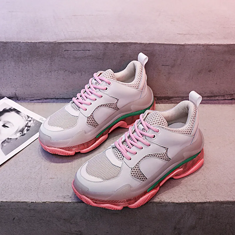 Женская обувь Новинка весны 2019 zapatos de mujer массивные кроссовки на платформе chaussures