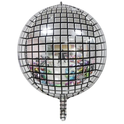 sliver disco 1 шт Многоцветный магический градиентный алюминиевый пленочный шар для свадебного украшения, украшения для дня рождения, подарки на день детей - Цвет: sliver disco