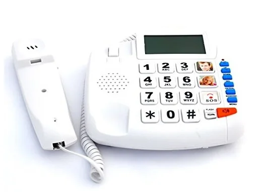 CE &amp ROHS homecare senior home phone sos emergency corded telephone with watch remote and voice recording | Компьютеры и офис