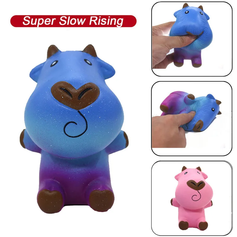 Squishies милые медленно корова подъем фрукты ароматного игрушка для снятия стресса