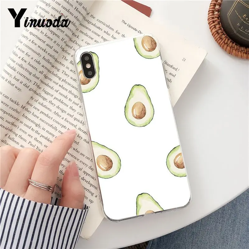 Yinuoda прекрасный Авокадо Фрукты прозрачный мягкий чехол для телефона iPhone 8 7 6 6S Plus 5