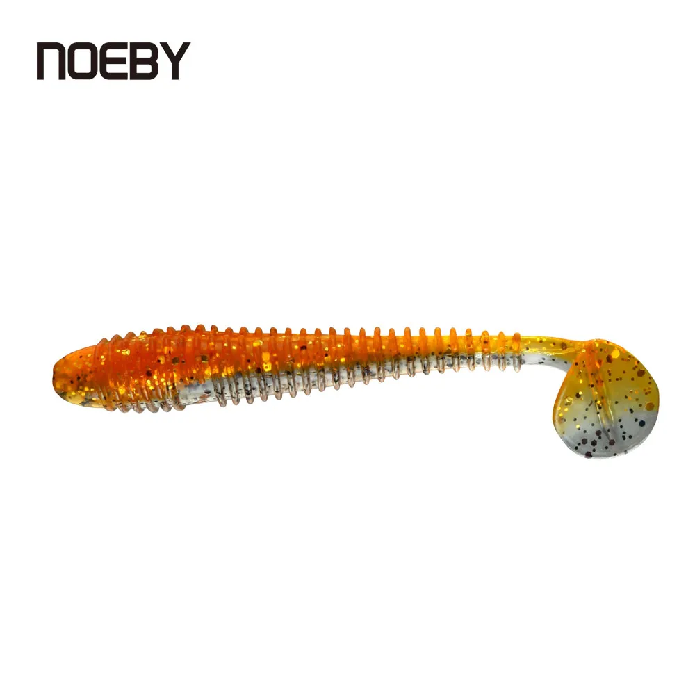 Мягкая приманка NOEBY 4 см 5 7 9 двухцветная рыболовная легкое погружение силиконовая