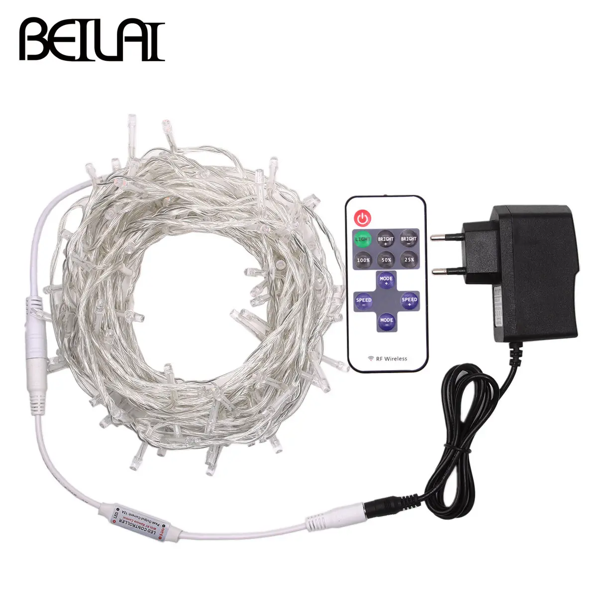 DC 12V Fairy LED String Lights 10M 20M Waterproof Garland Christmas Light Strip Holiday Decoration Add 1A Power and Remote | Освещение