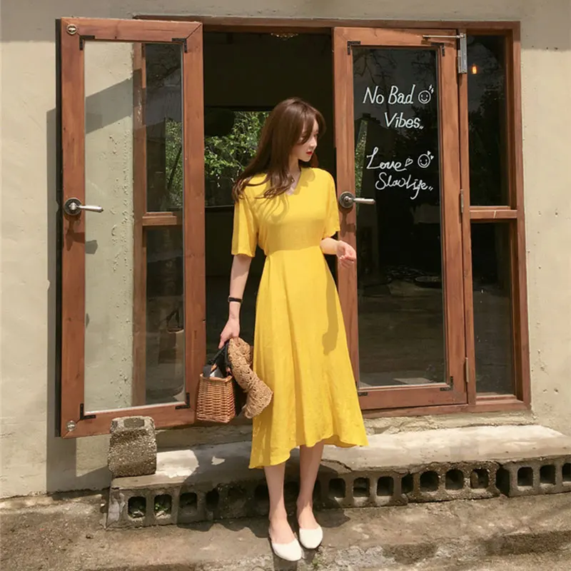 Фото Женское облегающее шифоновое платье средней длины с v образным - купить