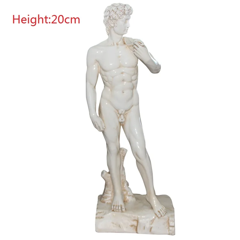 

David Statue Figurines Michelangelo Buonarroti Art Sculpture Resin Craft Home Decoration Accessories Living Room Decor Gift R905