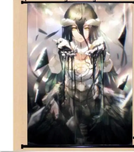 Персонаж Аниме Overlord Albedo сексуальный домашний Декор постер настенная прокрутка |