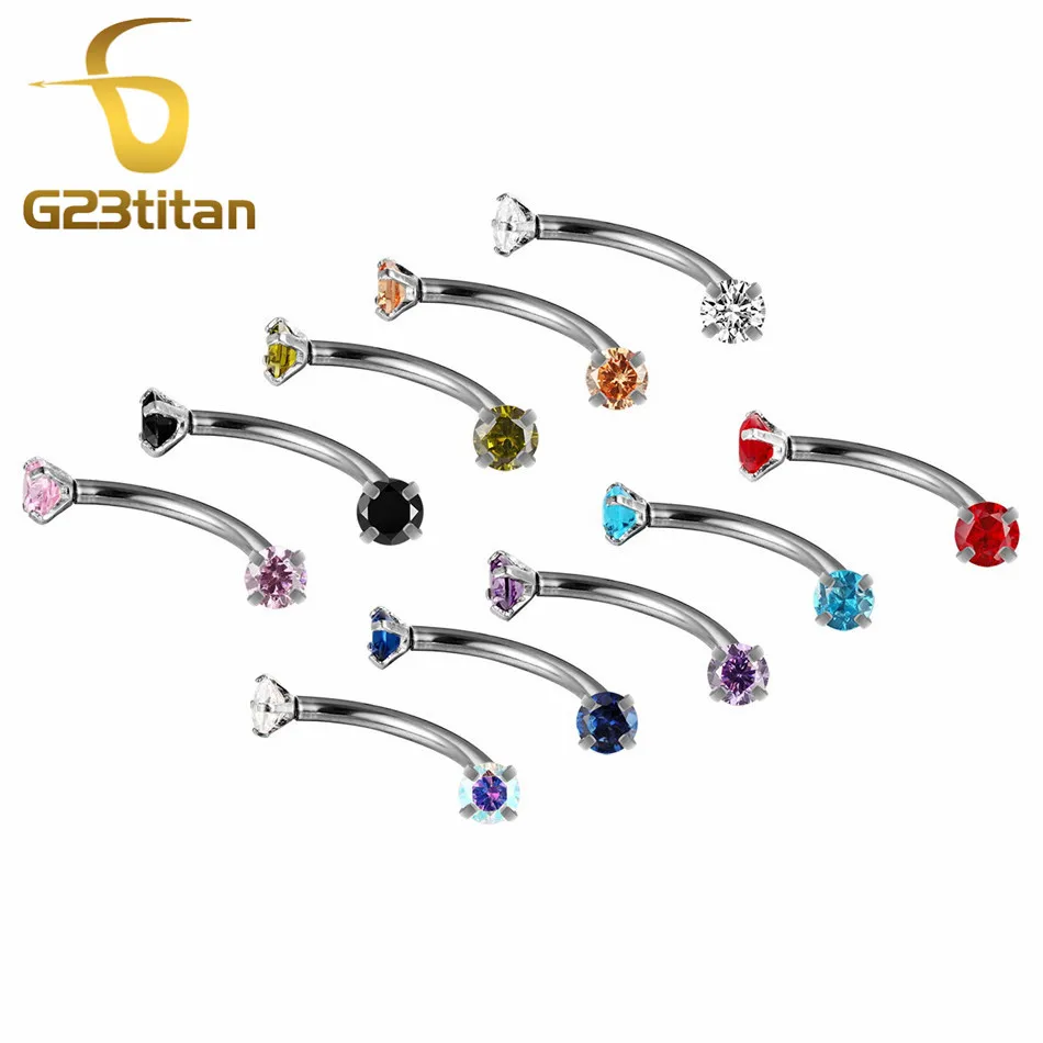 Серьги кольца G23titan из хирургической стали 10 цветов|Украшения для тела| |