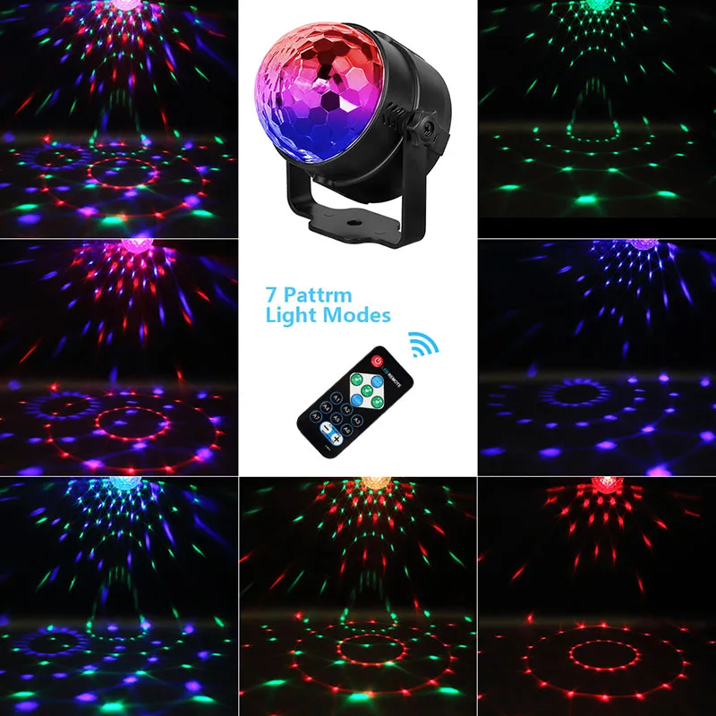 AGM Dmx Lumiere диско Dj партия свет этапа дискотечный шар 7 цветов RGB лазерный проектор