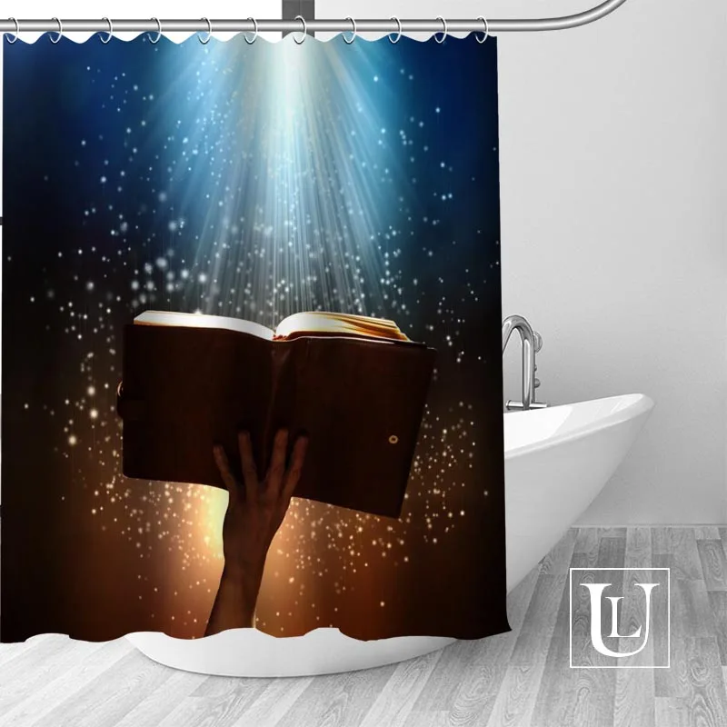 

New arrival coustom magical background Fabric 100% Polyester Shower Curtain High Quality Washable Bath Decor Waterproof Popular