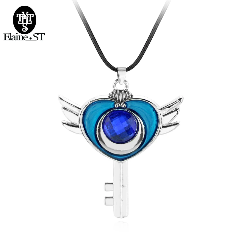 Японии аниме Сейлор Мун в форме сердца эмаль Цепочки и ожерелья подвеска