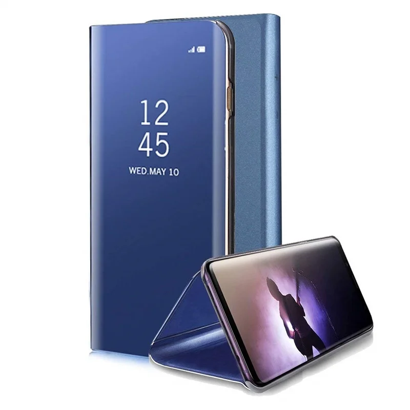 Tongdaytech прозрачный зеркальный умный чехол для samsung Galaxy S9 S8 Plus Note 9 Note 8 S7 S6 Edge Note 5 J7 откидной Чехол с подставкой