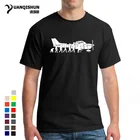 Футболка мужская Эволюционная летная с круглым вырезом, 16 цветов