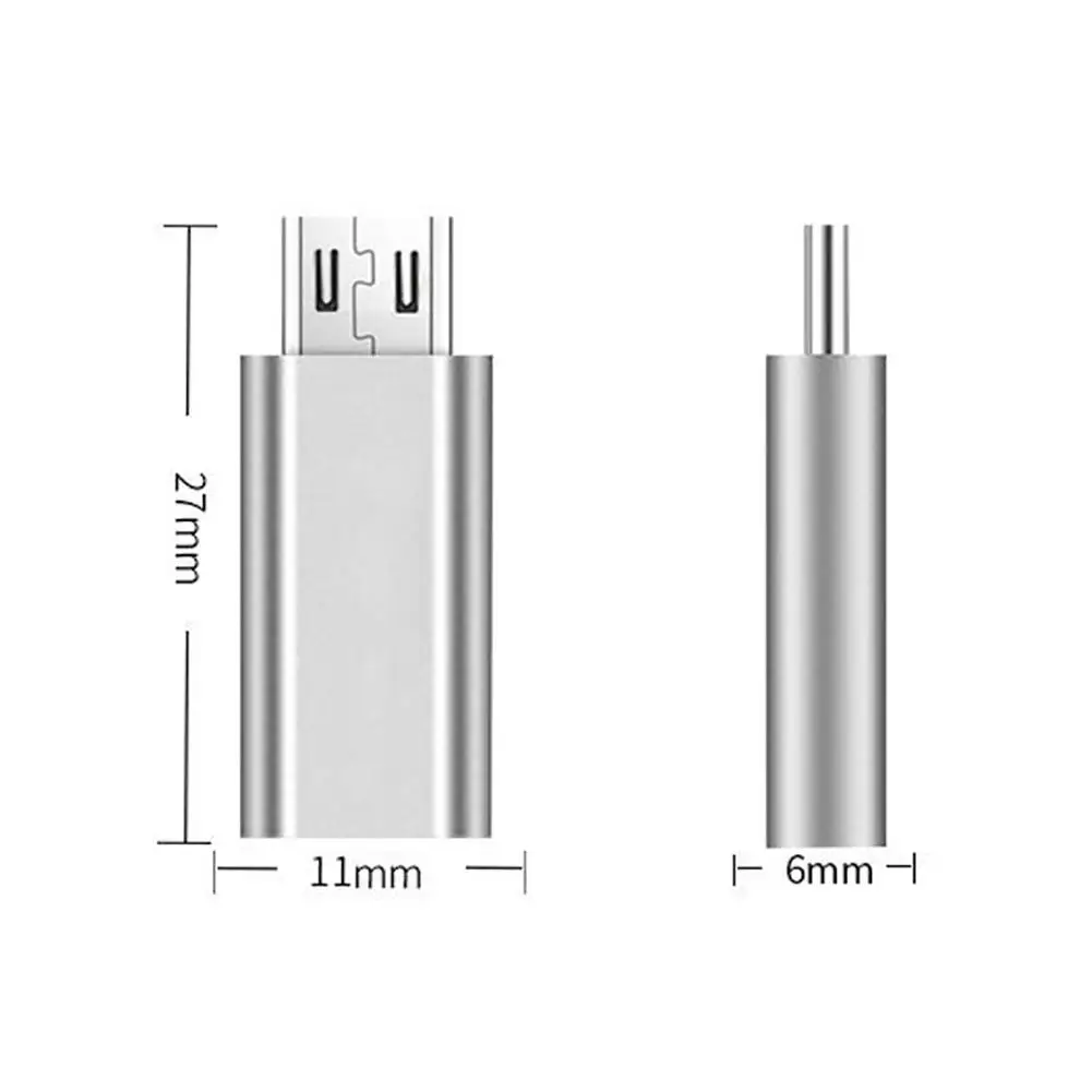 1/2 шт./лот ABS Тип с портом типа C OTG адаптер для Apple iPhone Micro USB C адаптер-преобразователь для телефонов на базе Android с Bluetooth зарядки обмен данніми