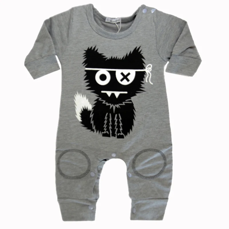 Хлопковые носки для новорожденных Ползунки с длинным рукавом Осень Новый