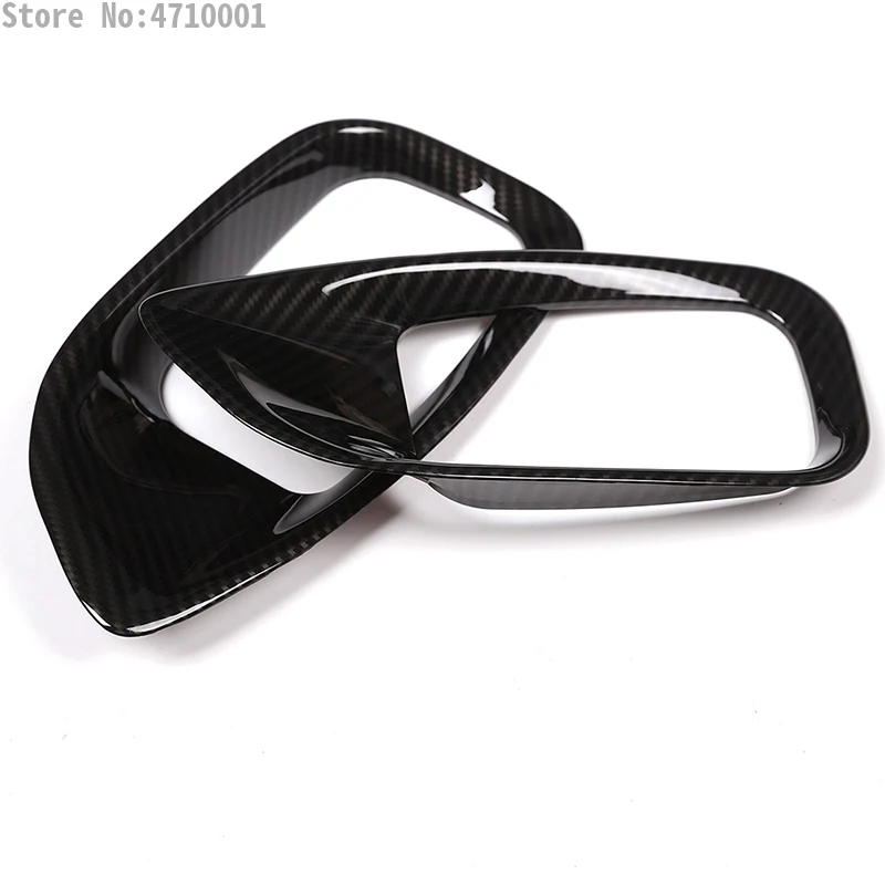 

2pcs Carbon Fiber Style ABS Chrome Car Seat Side Decoration Frame Cover Trim For Jaguar XE F-PACE f pace X761 Accessories
