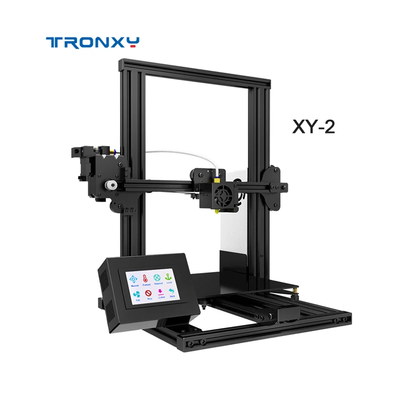 TRONXY 3d принтер XY-2 усовершенствованное закаленное стекло опционально V-slot подтверждение отключения питания печать 3d Принтер Комплект Горячая кровать
