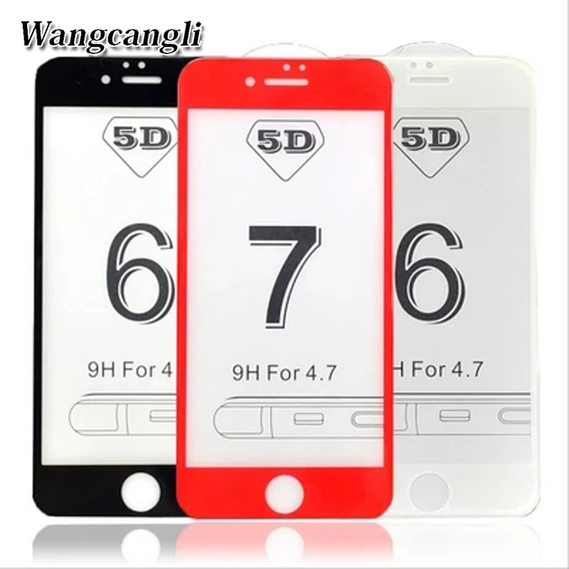 Wangcangli закаленное стекло для iPhone 6 Защитная пленка стекла нуля против отпечатков