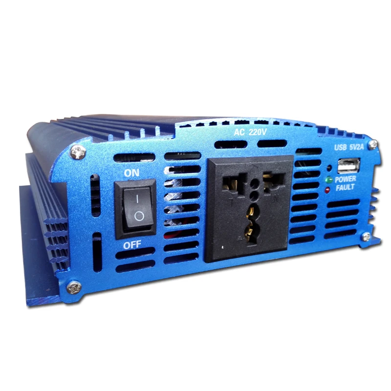 KLW Пиковая Мощность 2000 Вт Изменить Синусоида Инвертор Автомобиля DC 12 В в