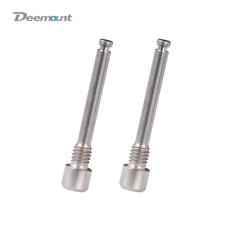 Titanium 2PCS Deemount 2 шт. M4 титановые болты для велосипедных дисковых тормозных колодок Ti резьбовые штырьковые вставки винт для XT/R/XT гидравлический дисковый штангенциркуль - Цвет: Titanium 2PCS