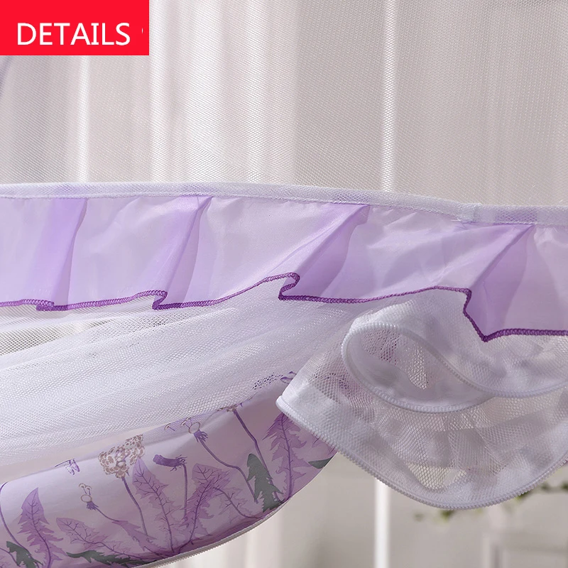 Круглая москитная сетка для взрослых трехдверная балдахин принцессы кровать на