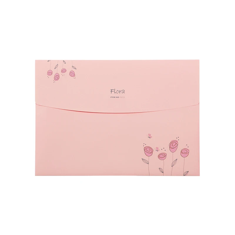 Папка для презентаций с цветочным принтом А4 набор бумажных файлов офисные