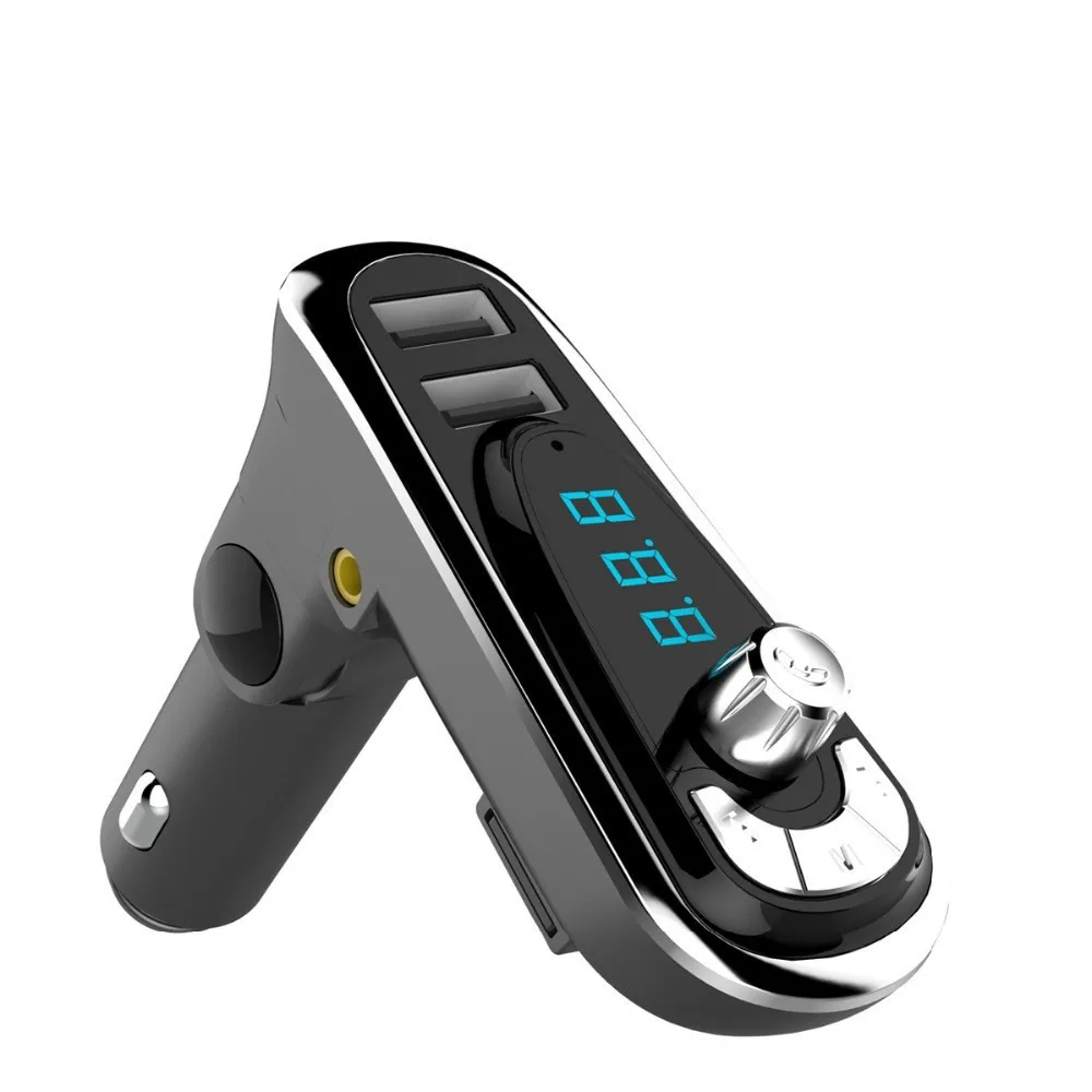 Беспроводной Bluetooth fm-передатчик Hands-free автомобильный комплект двойной USB Автомобильное зарядное устройство радио модулятор аудио New2018 MP3 музыкальный плеер#30